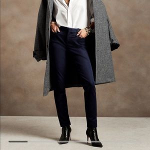 Banana Republic Navy Sloan Pant Mid-Rise Skinny